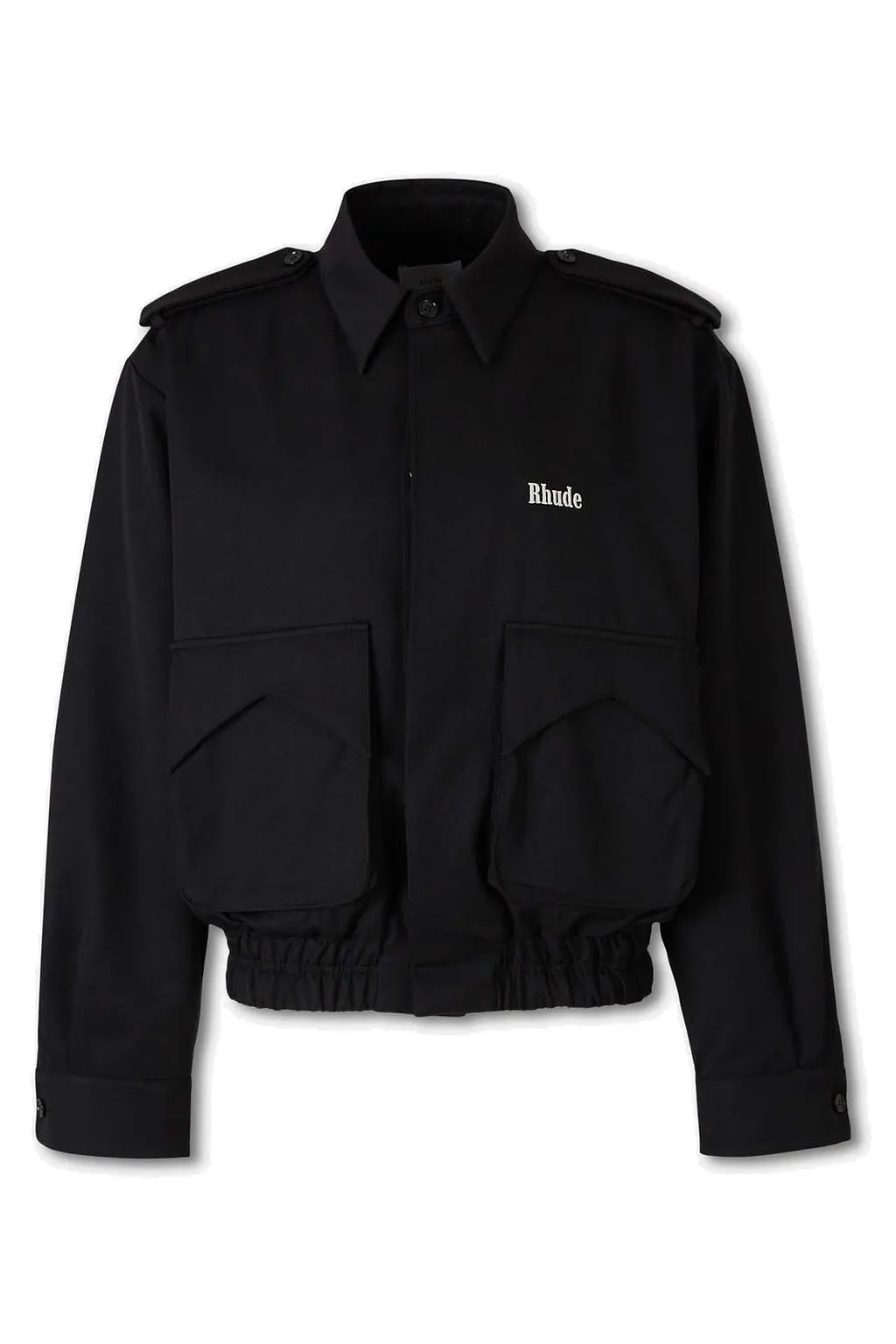 Rhude Logo Printed High-Neck Jacket
