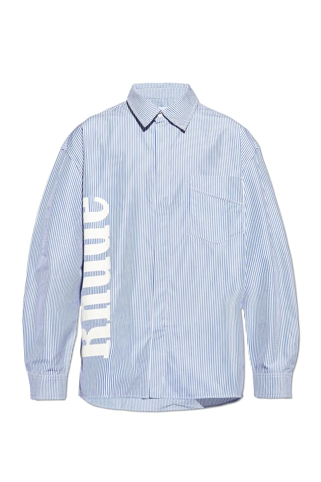 Rhude Logo Printed Striped Shirt