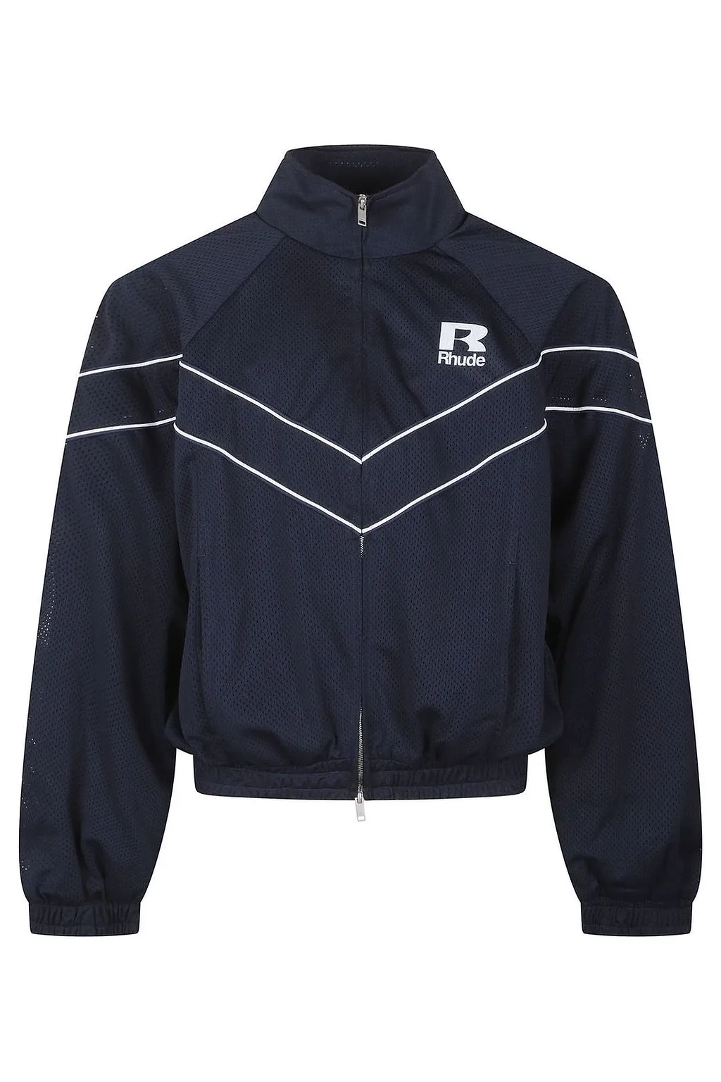 Rhude Logo Printed Zipped Bomber Jacket