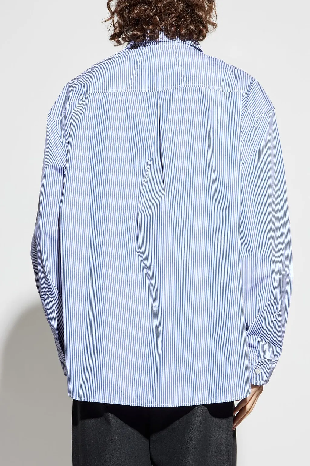 Rhude Logo Printed Striped Shirt