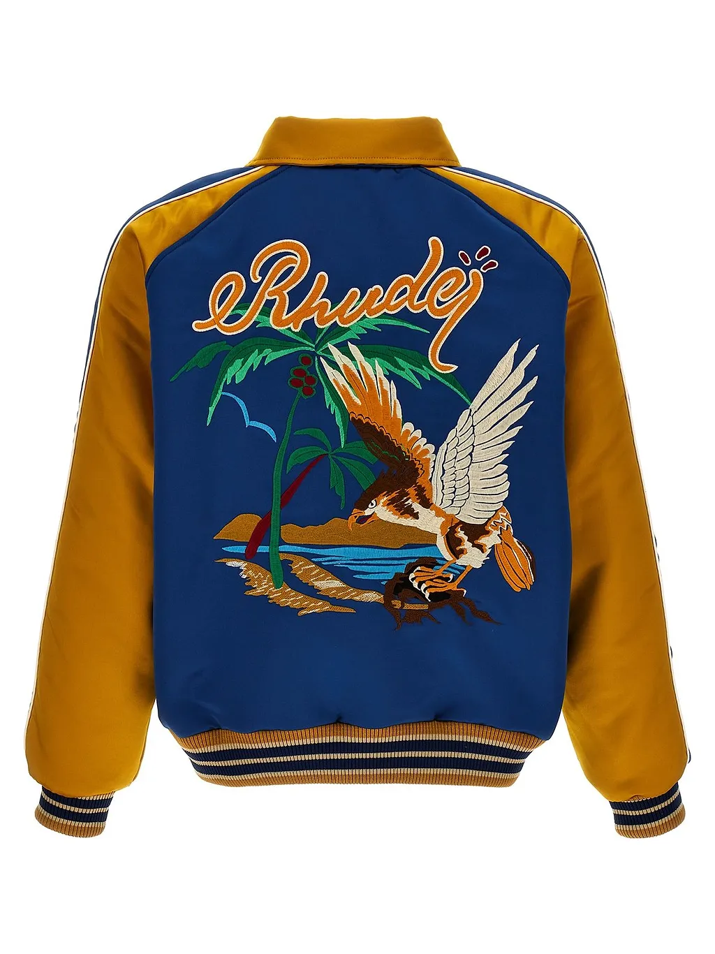 Rhude Palm Eagles Embroidered Bomber Jacket