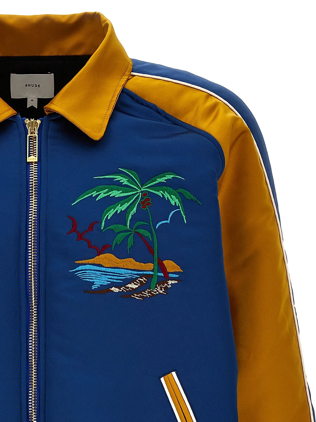 Rhude Palm Eagles Embroidered Bomber Jacket