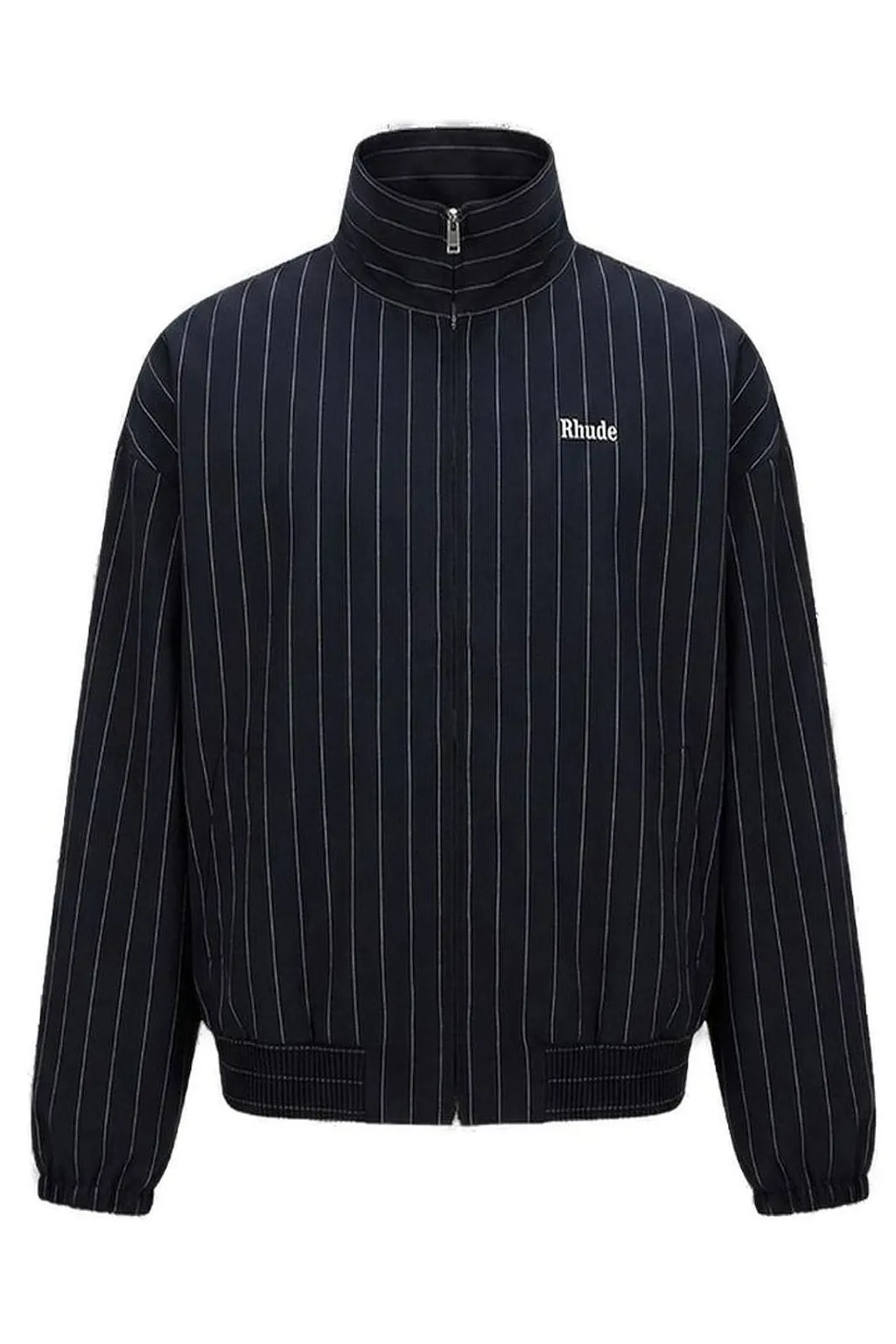 Rhude Pinstriped Zip-Up Track Jacket