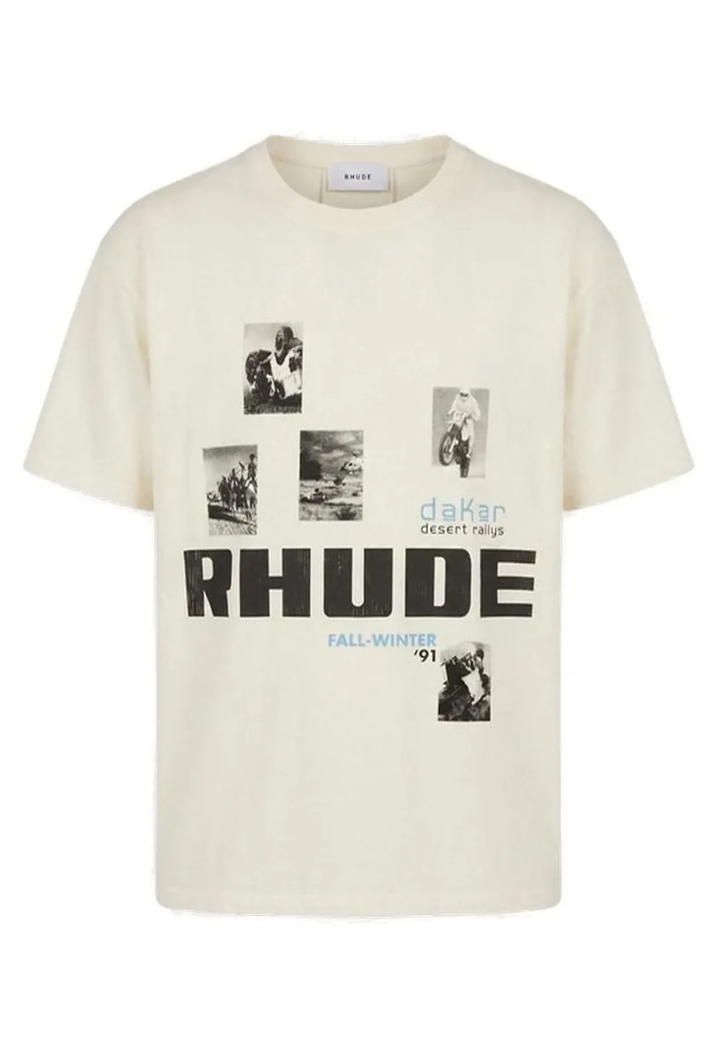 Rhude Short Sleeved Logo Printed T-Shirt