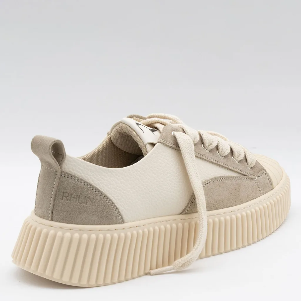 Rhun Treble Textured Low-Top Sneakers