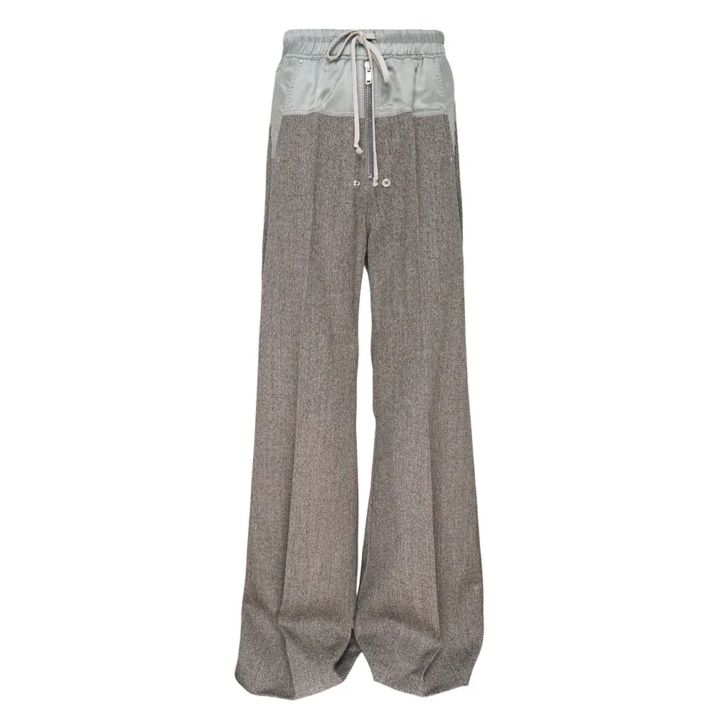 Rick Owens Bela Drawstring Wide Leg Trousers