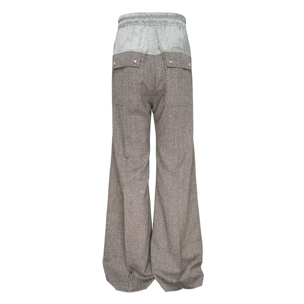 Rick Owens Bela Drawstring Wide Leg Trousers