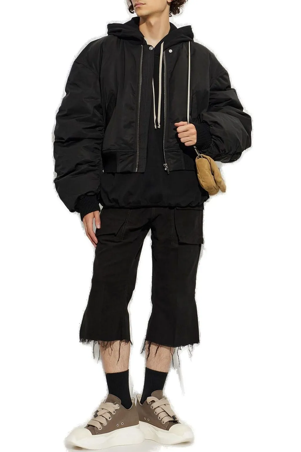 Rick Owens Drkshdw Oversized Drawstring Hoodie