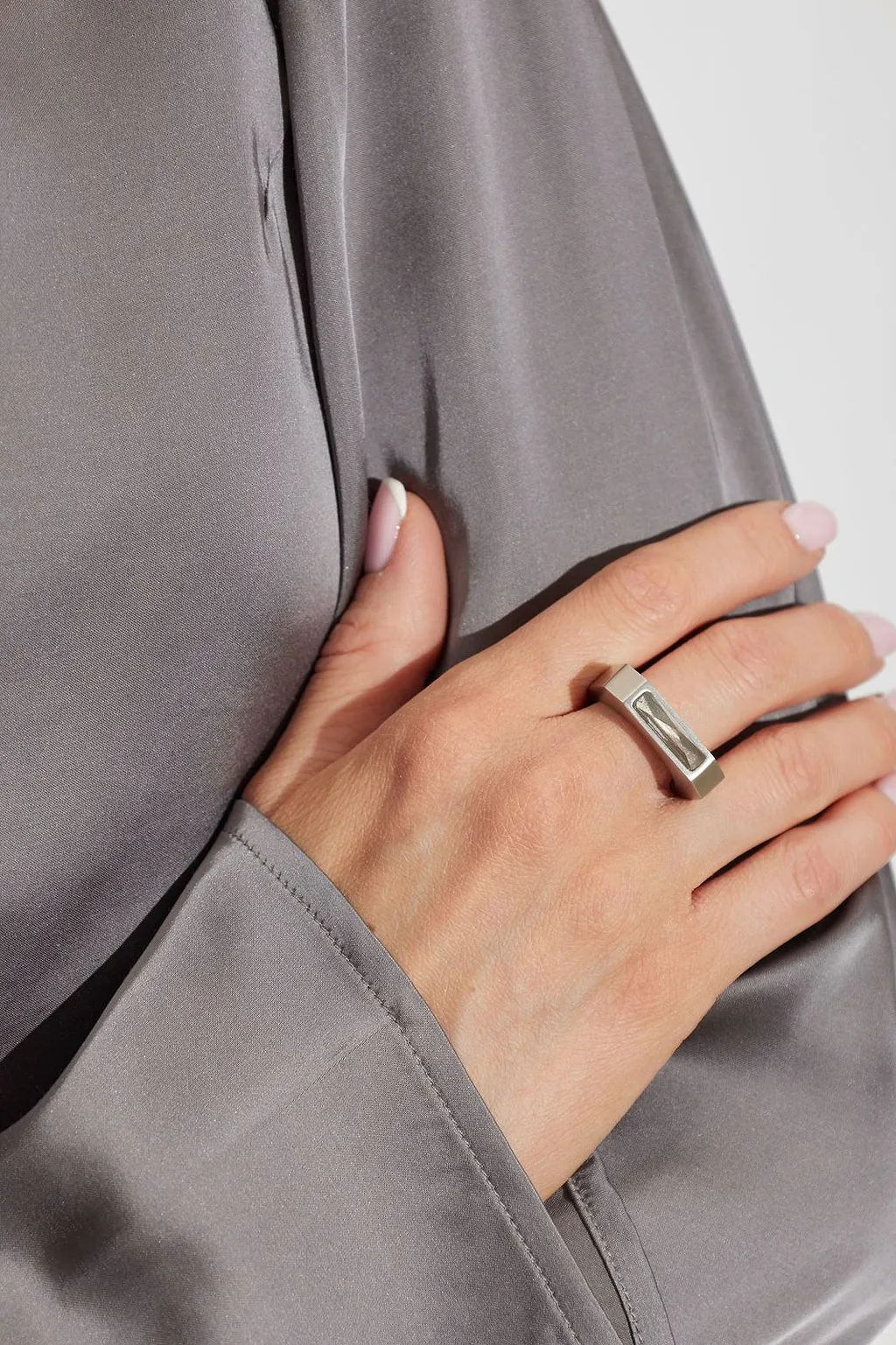 Rick Owens Geometric Cut-Out Ring