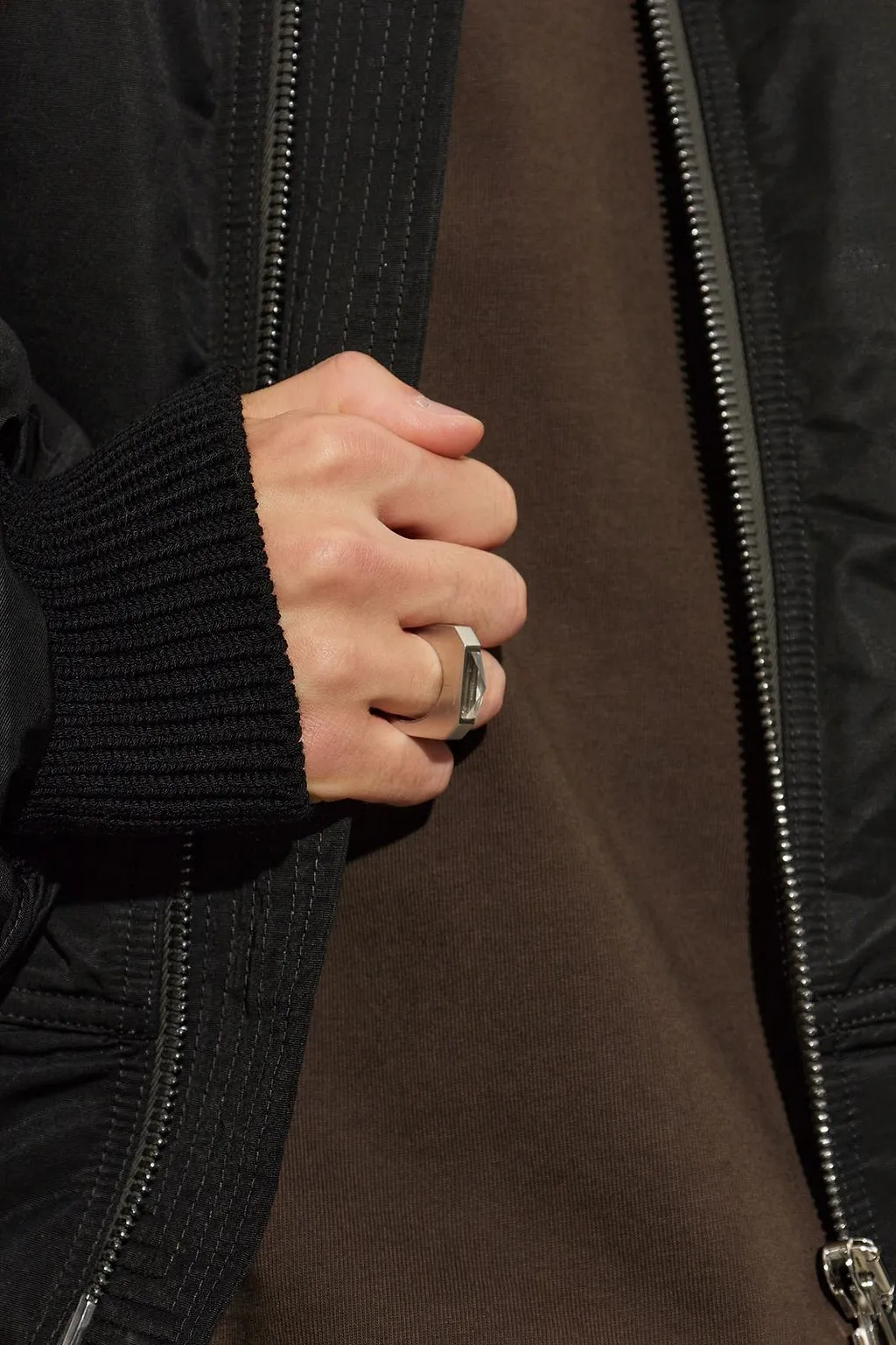 Rick Owens Geometric Cut-Out Ring