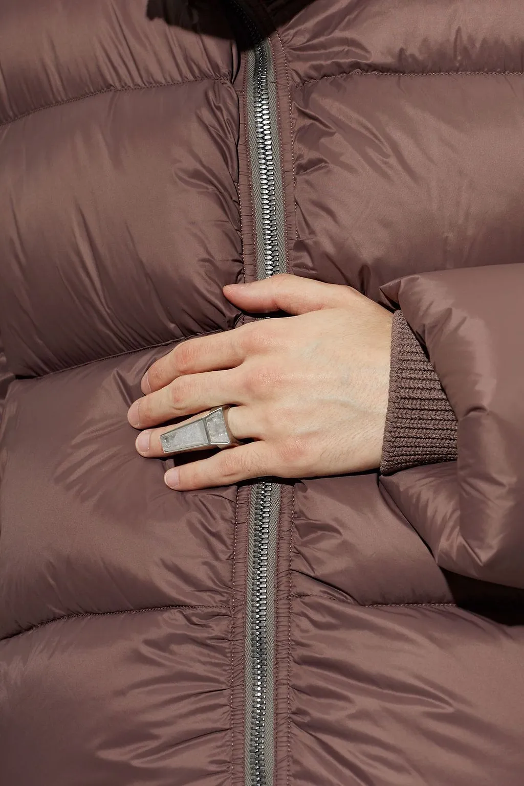 Rick Owens Geometric Statement Ring