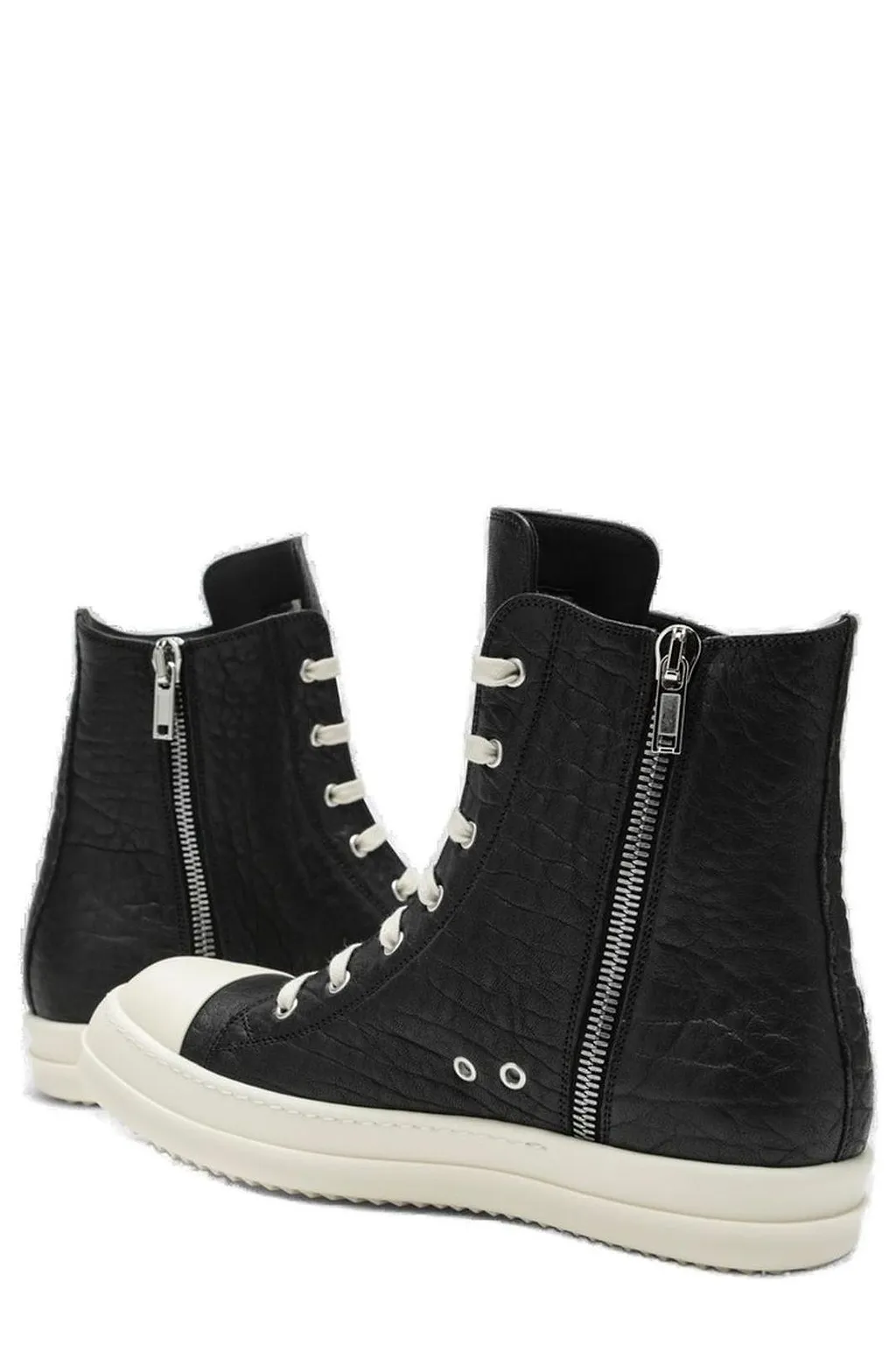 Rick Owens High-Top Lace-Up Sneakers