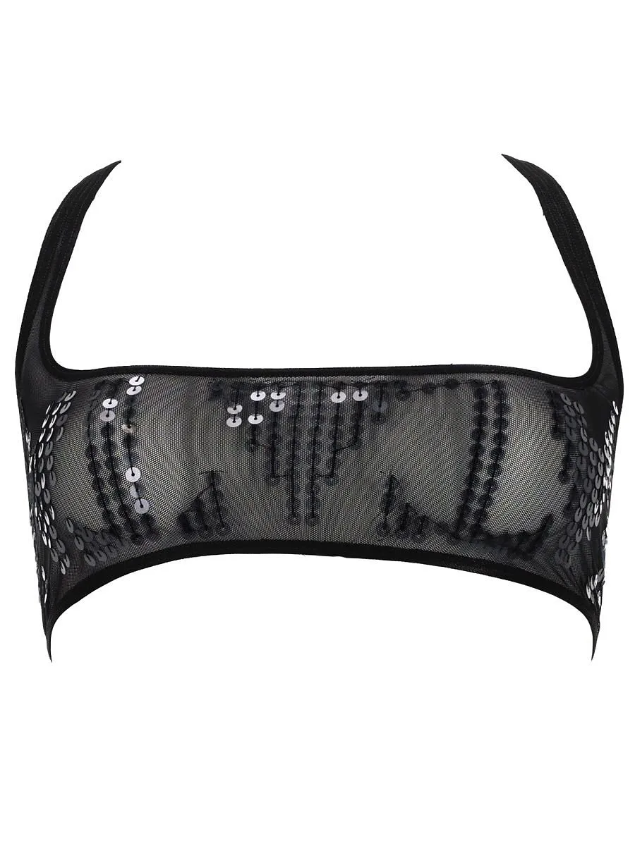 Rick Owens Lilies Sequin Embellished Top