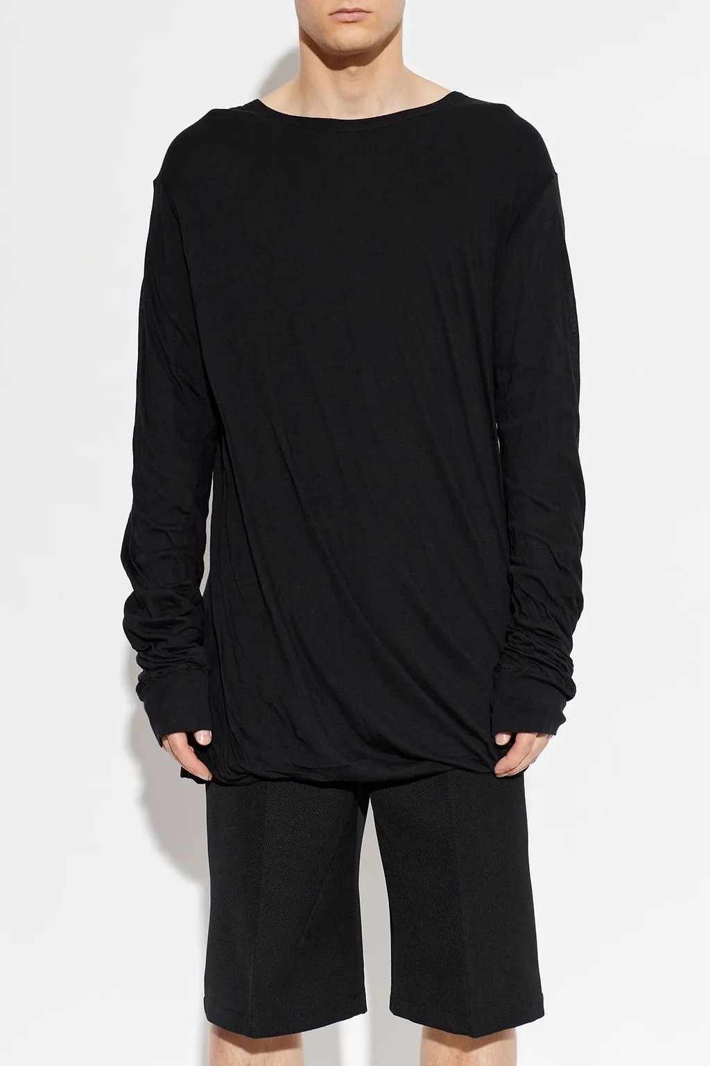 Rick Owens Oversized Long Sleeve T-Shirt