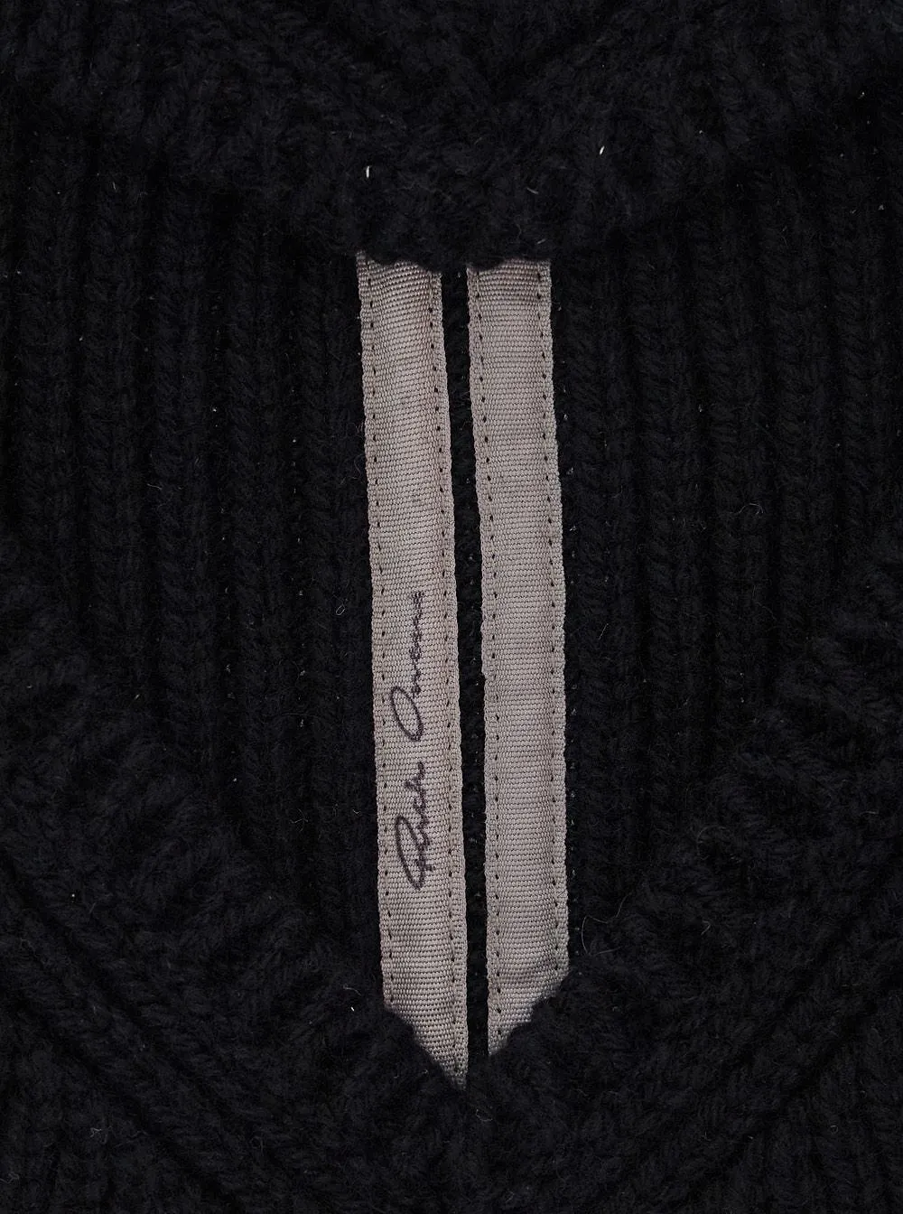 Rick Owens Porterville Ribbed Skull Hat