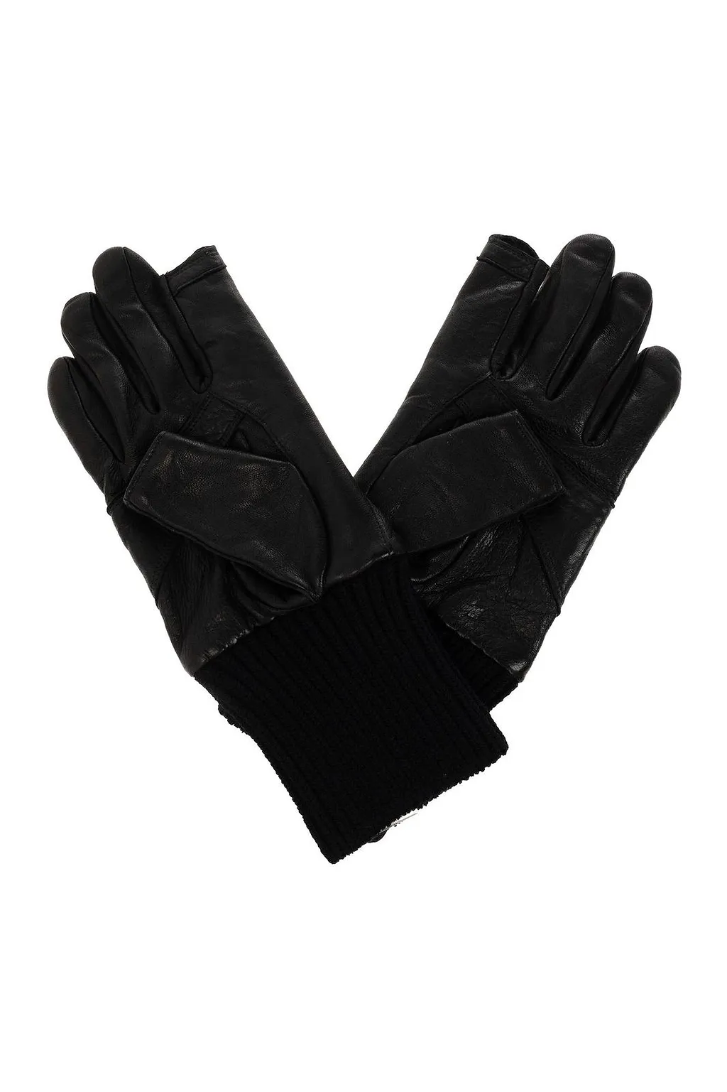 Rick Owens Ribbed Cuffs Slip-On Gloves