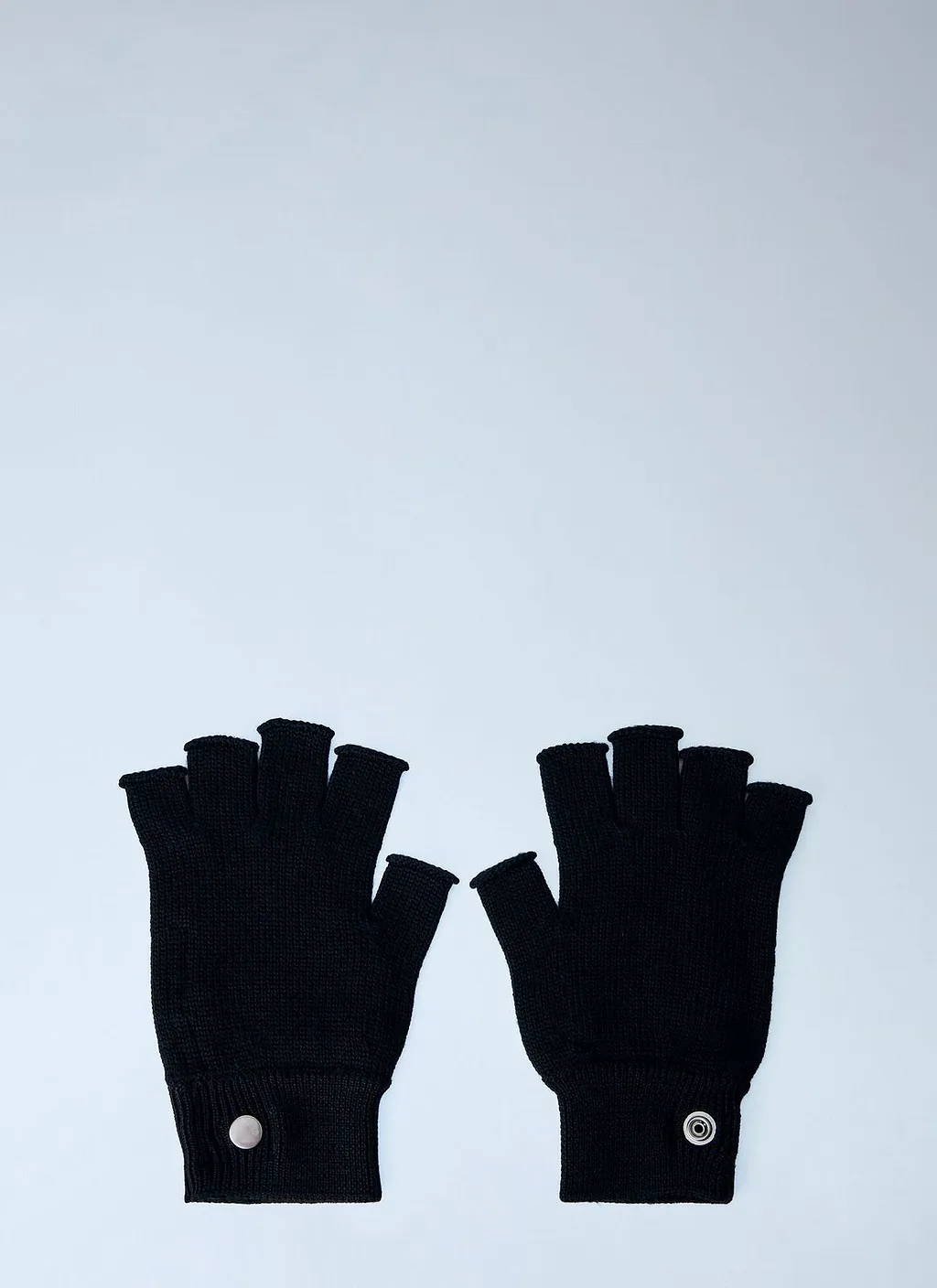 Ribbed Fingerless Gloves