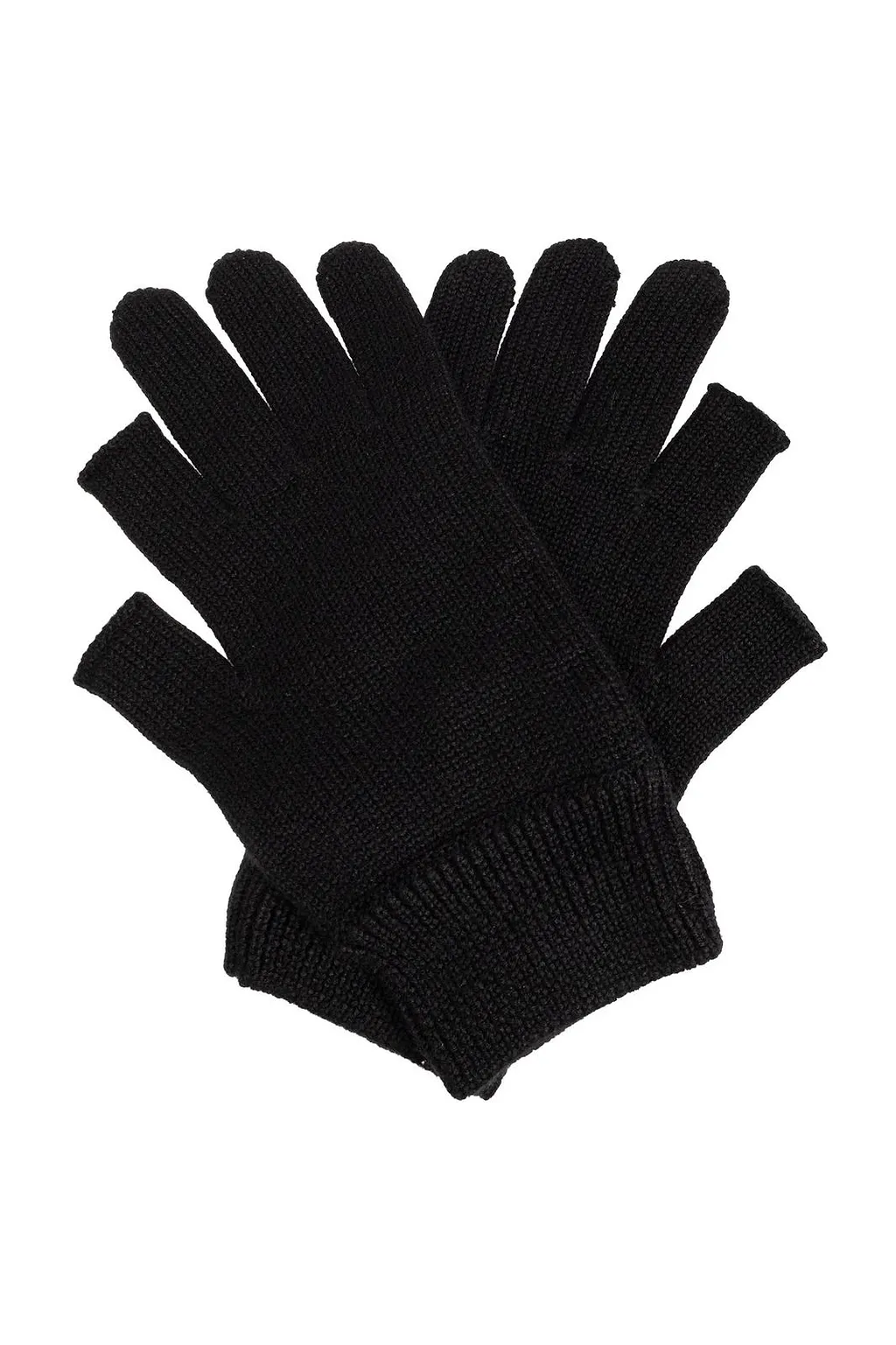 Rick Owens Ribbed Knit Gloves