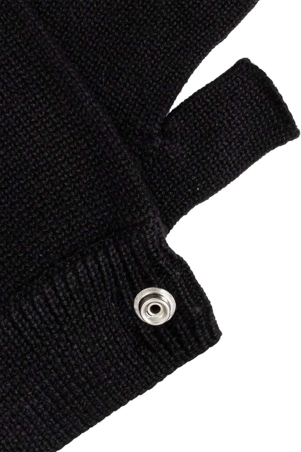 Rick Owens Ribbed Knit Gloves