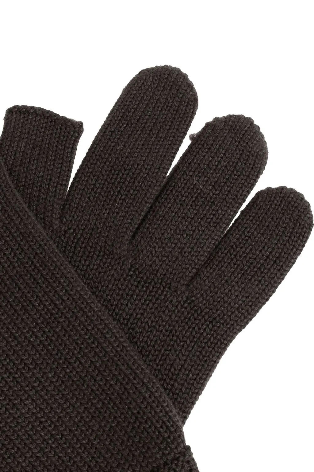 Rick Owens Textured Knit Gloves