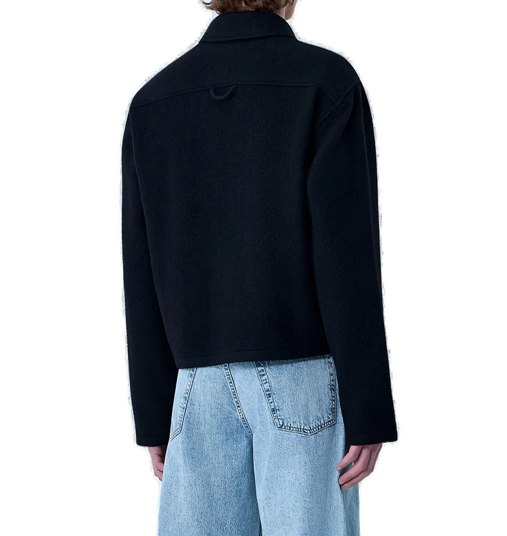 Button Detailed Long-Sleeved Polo Shirt