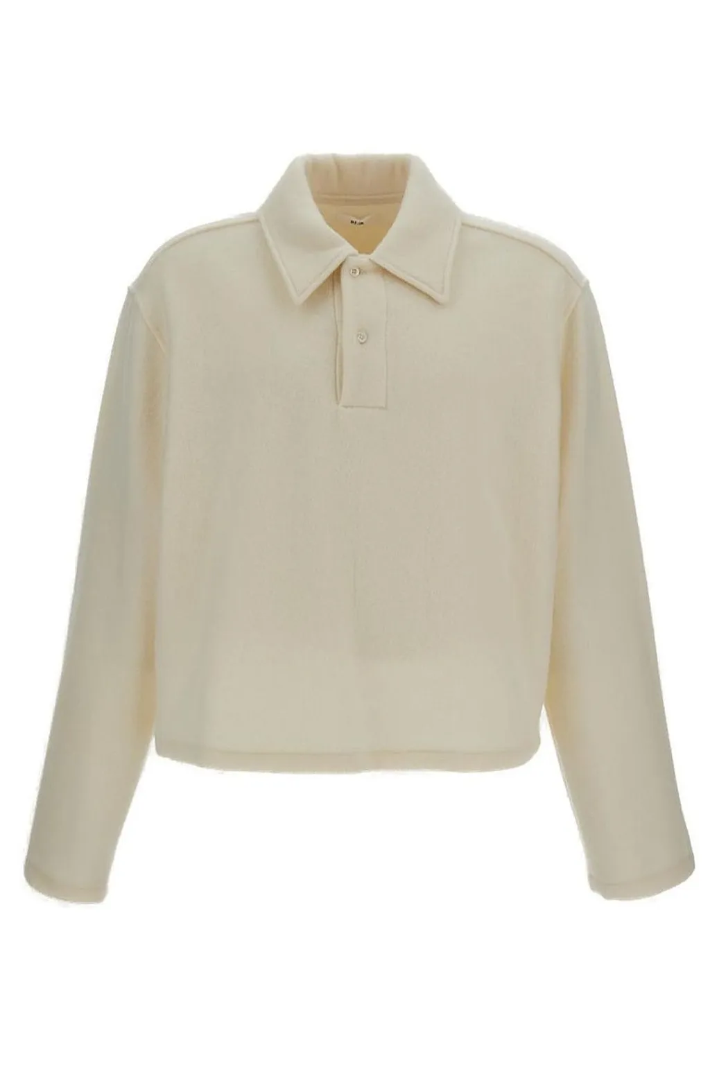 Rier Button Detailed Long-Sleeved Polo Shirt