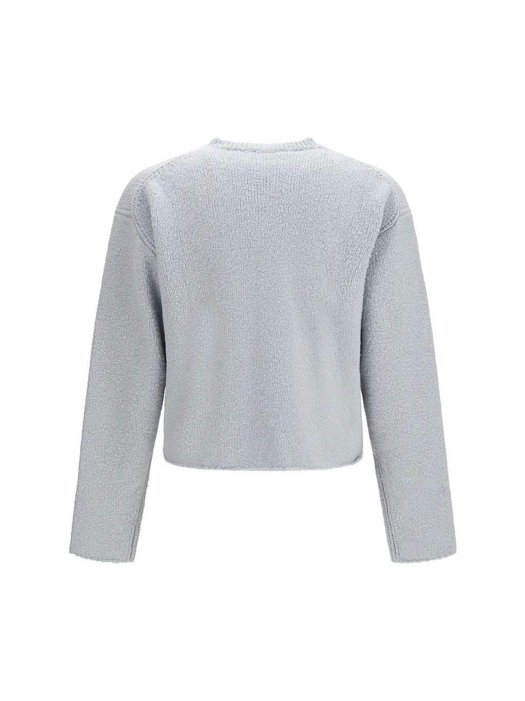 Rier Raw-Edge V-Neck Knitted Sweater