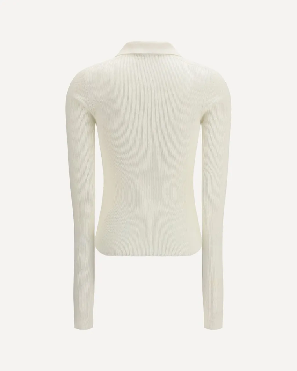 Rier Ribbed Long Sleeve Polo Top