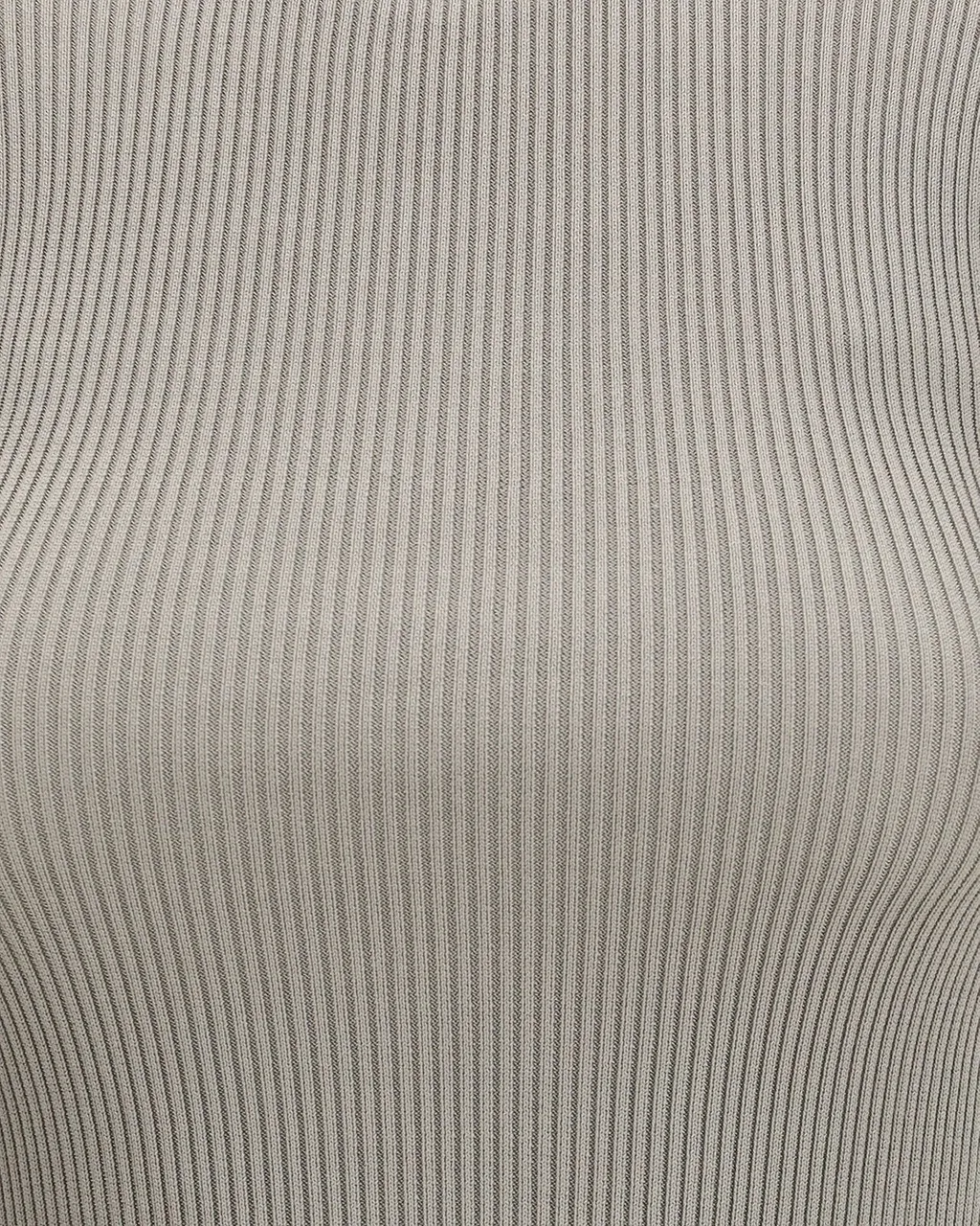 Ribbed-Knit Short-Sleeved T-Shirt