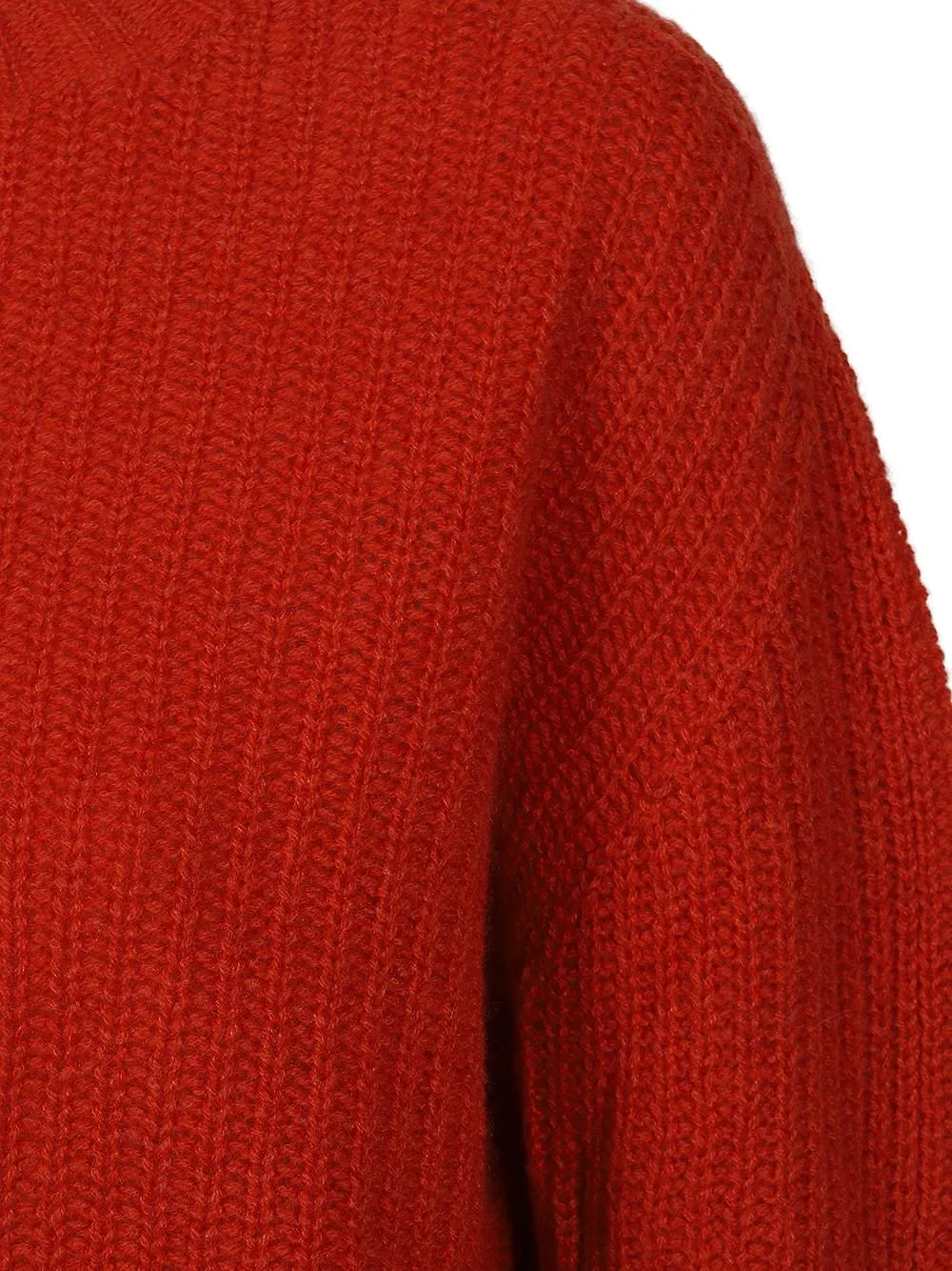 Riviera Cashmere Ribbed Crew Neck Knitted Sweater