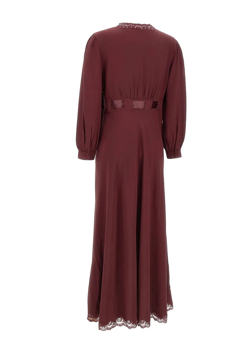 Adaline Lace-Trim Midi Dress