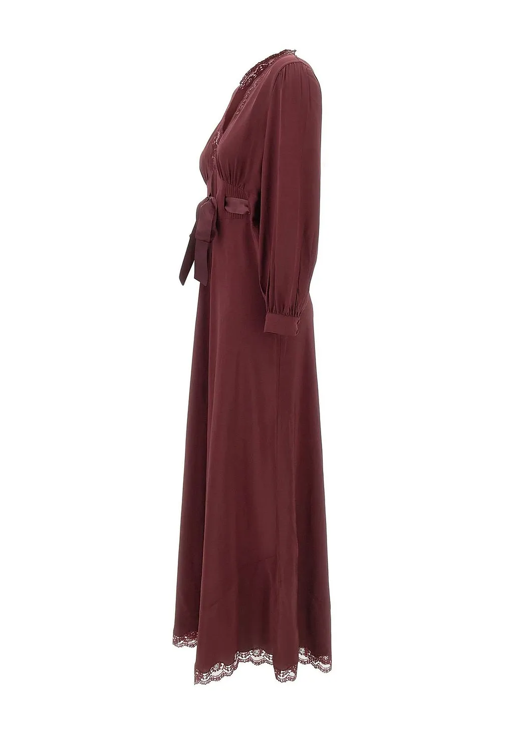 Adaline Lace-Trim Midi Dress