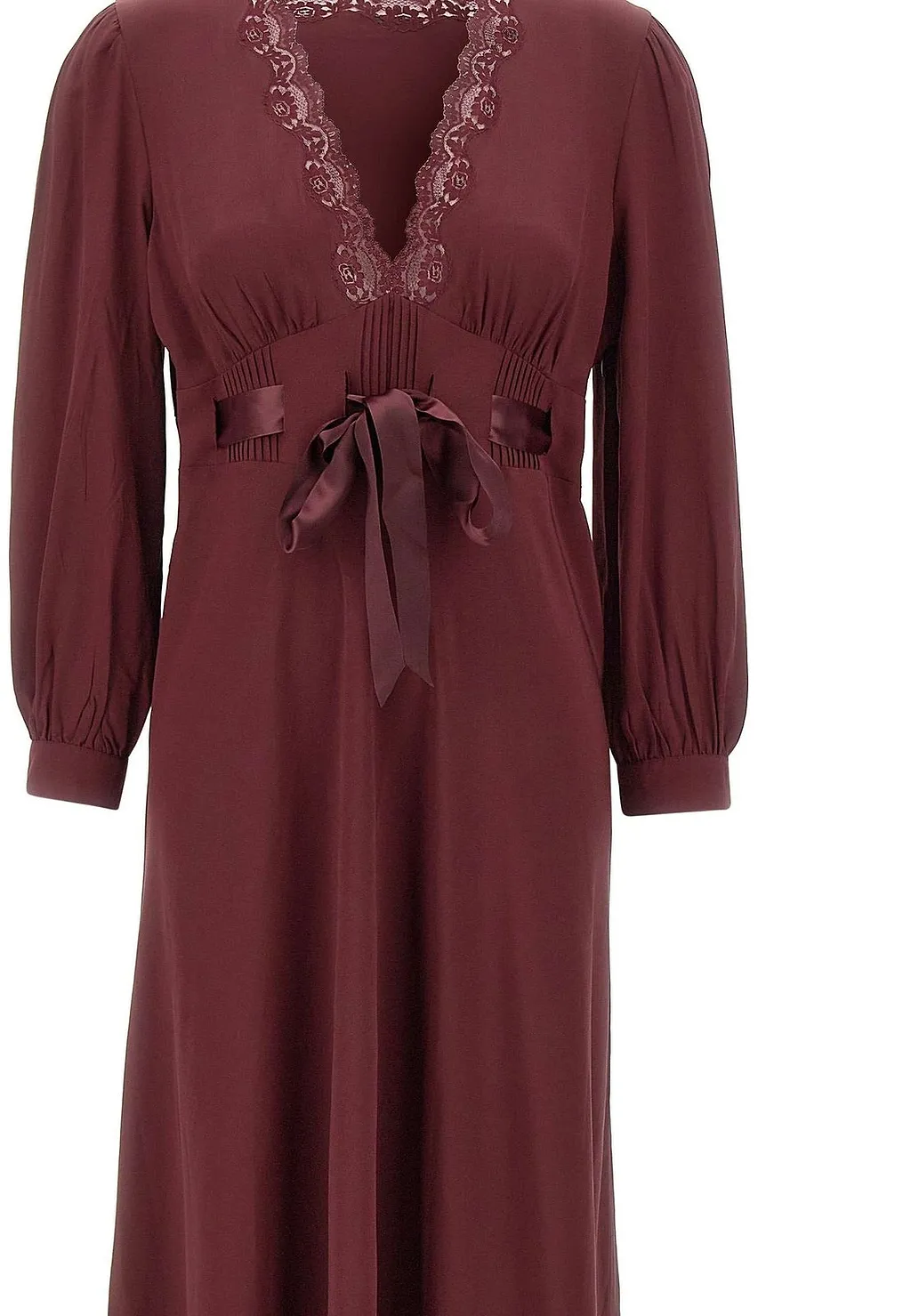 Adaline Lace-Trim Midi Dress