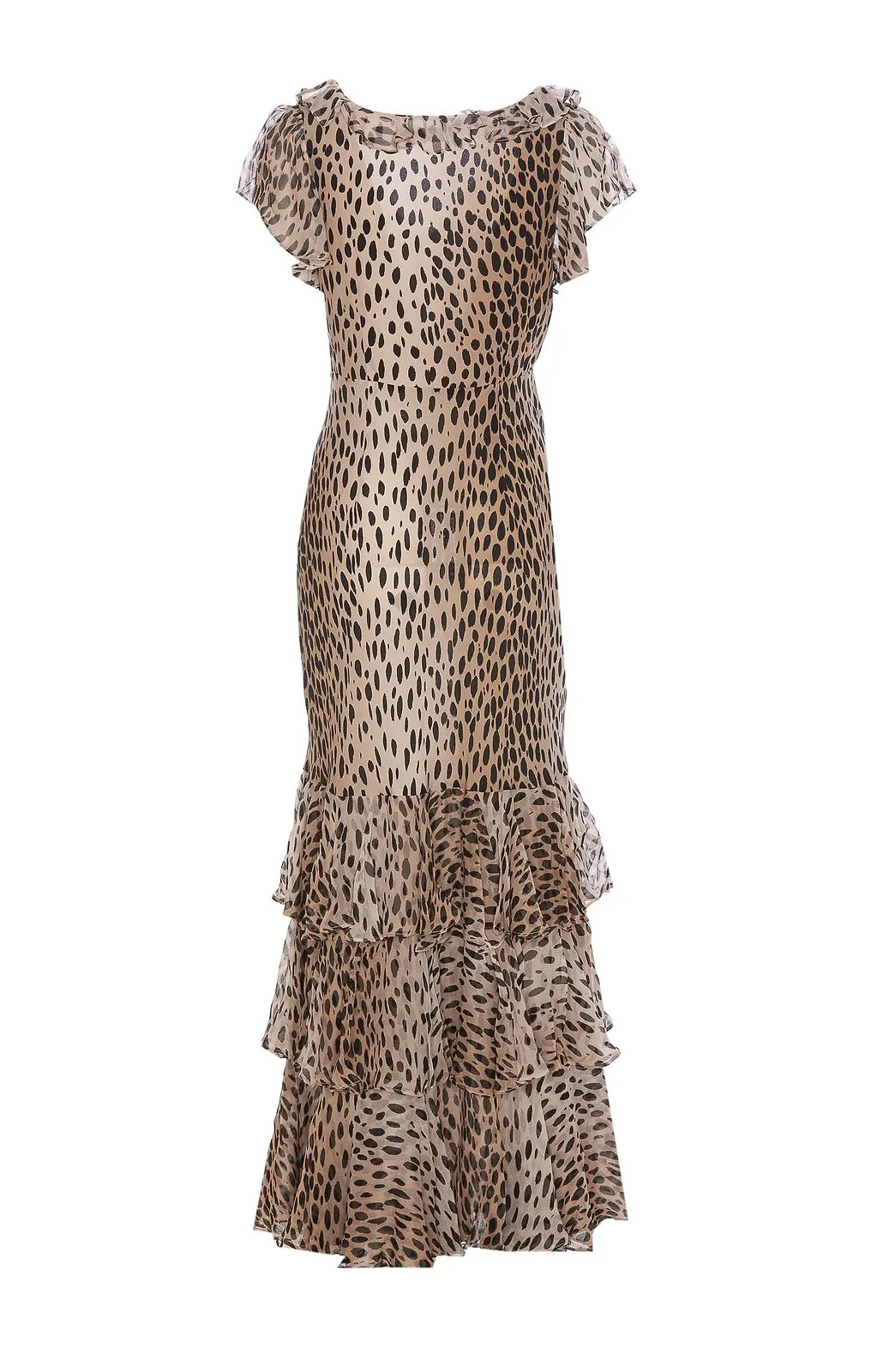 Amelle Leopard Pattern Maxi Dress