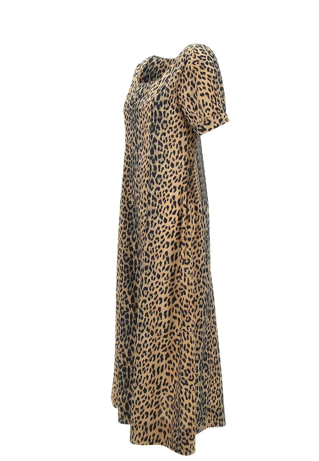 Kathleen Leopard Midi Dress