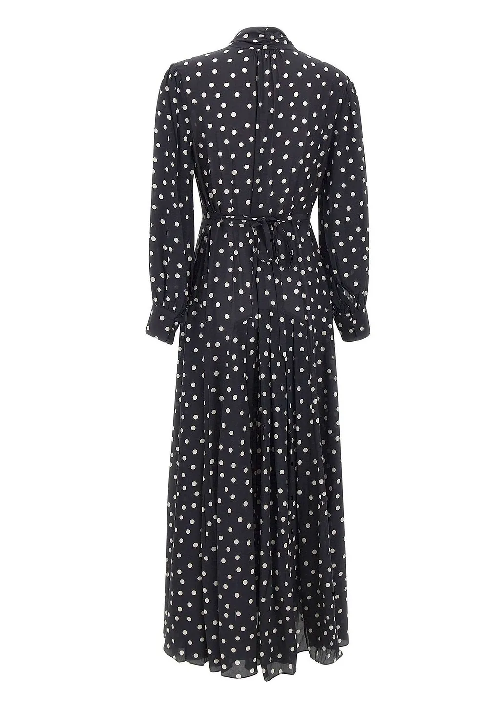 Rixo Polka Dot Printed Marigold Midi Dress