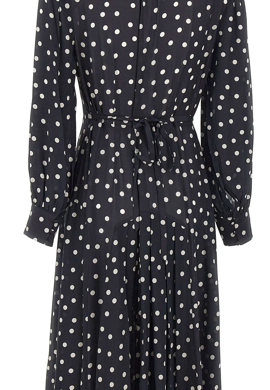 Rixo Polka Dot Printed Marigold Midi Dress
