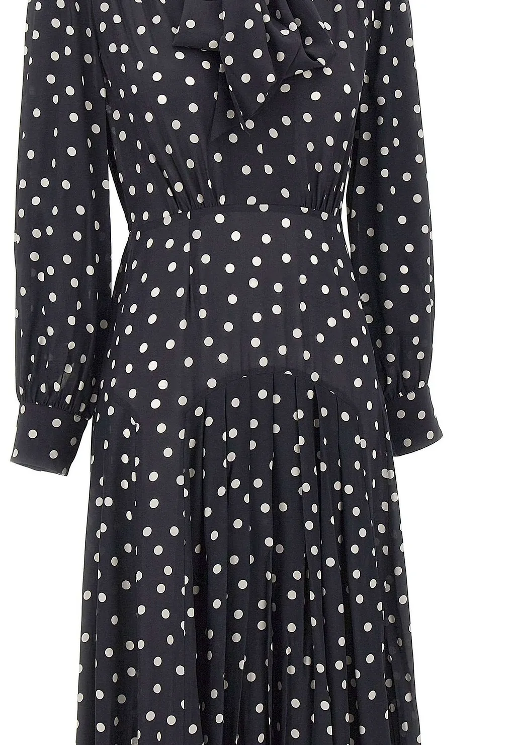 Rixo Polka Dot Printed Marigold Midi Dress