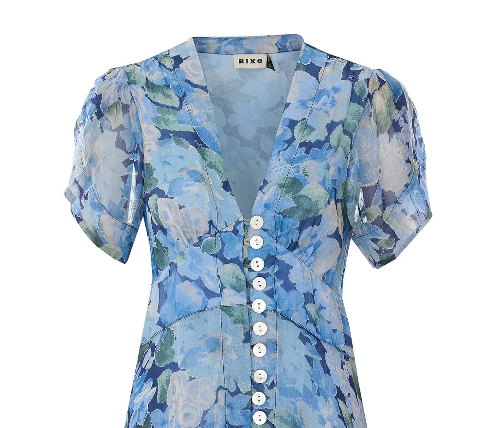 Novara Floral Button-Front Dress