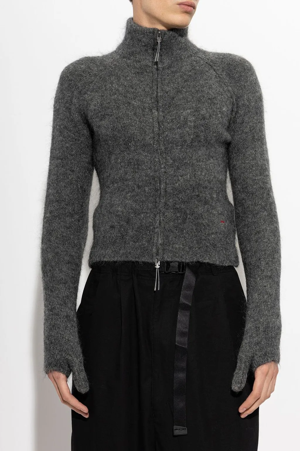 Roa Zip-Up High Collar Cardigan