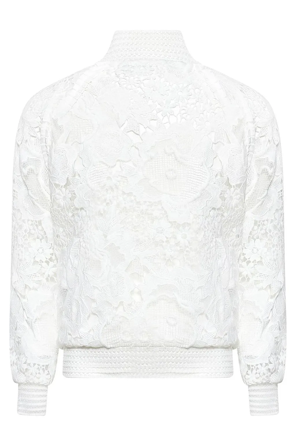 Roberto Cavalli Junior Floral-Laced Zip-Up Jacket