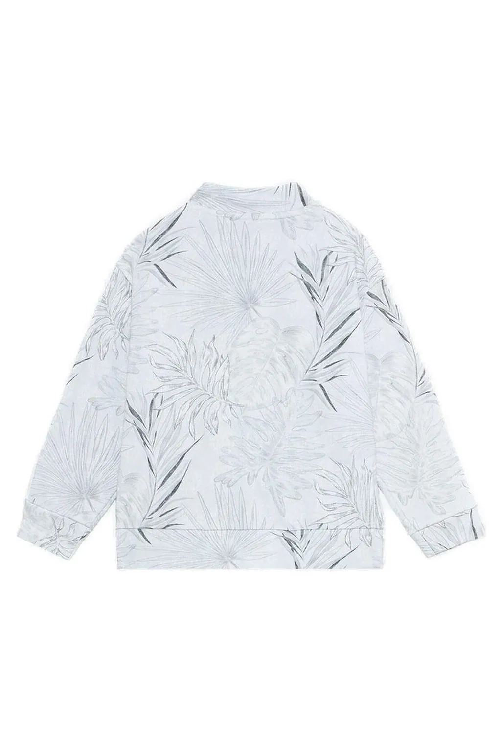 Roberto Cavalli Junior Foliage-Printed Zip-Up Sweatshirt