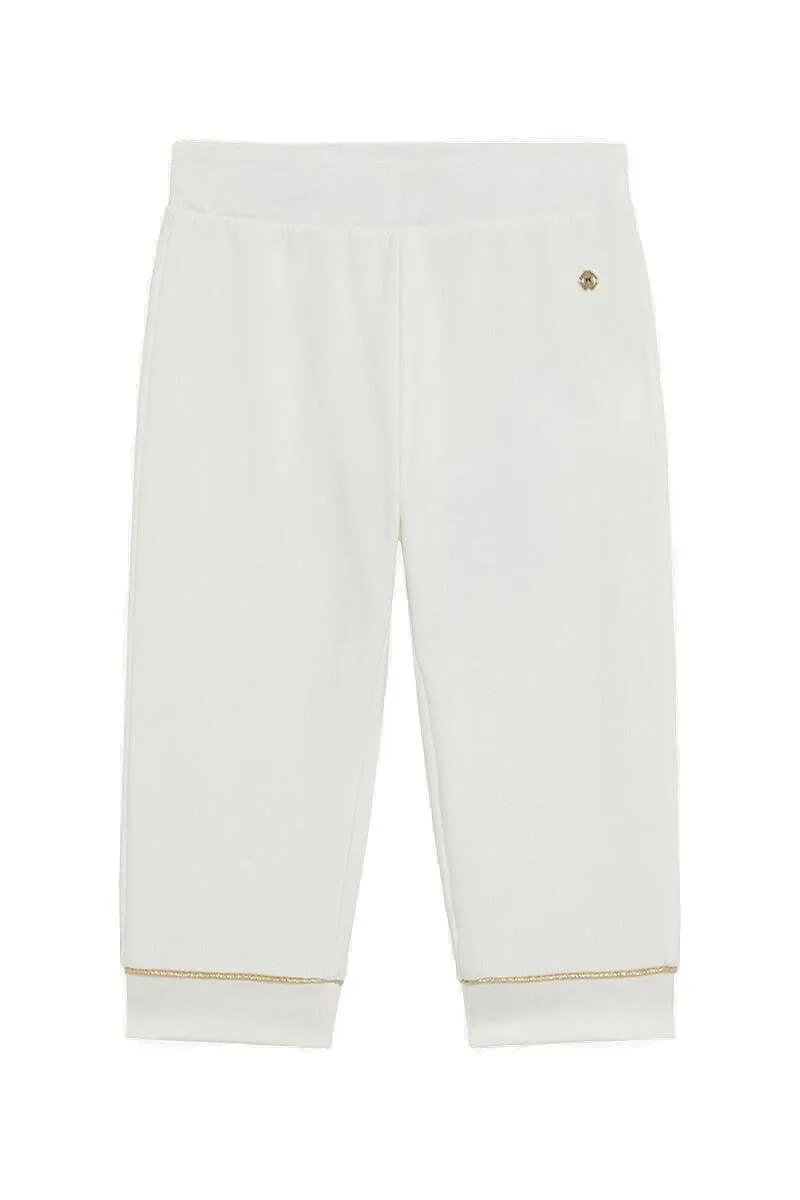 Roberto Cavalli Junior Logo Plaque Tapered Pants