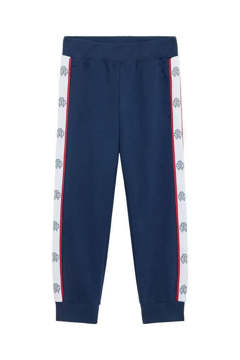 Roberto Cavalli Junior Logo Patch Tapered Pants