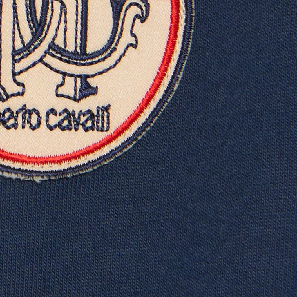 Roberto Cavalli Junior Logo Patch Zip-Up Hoodie