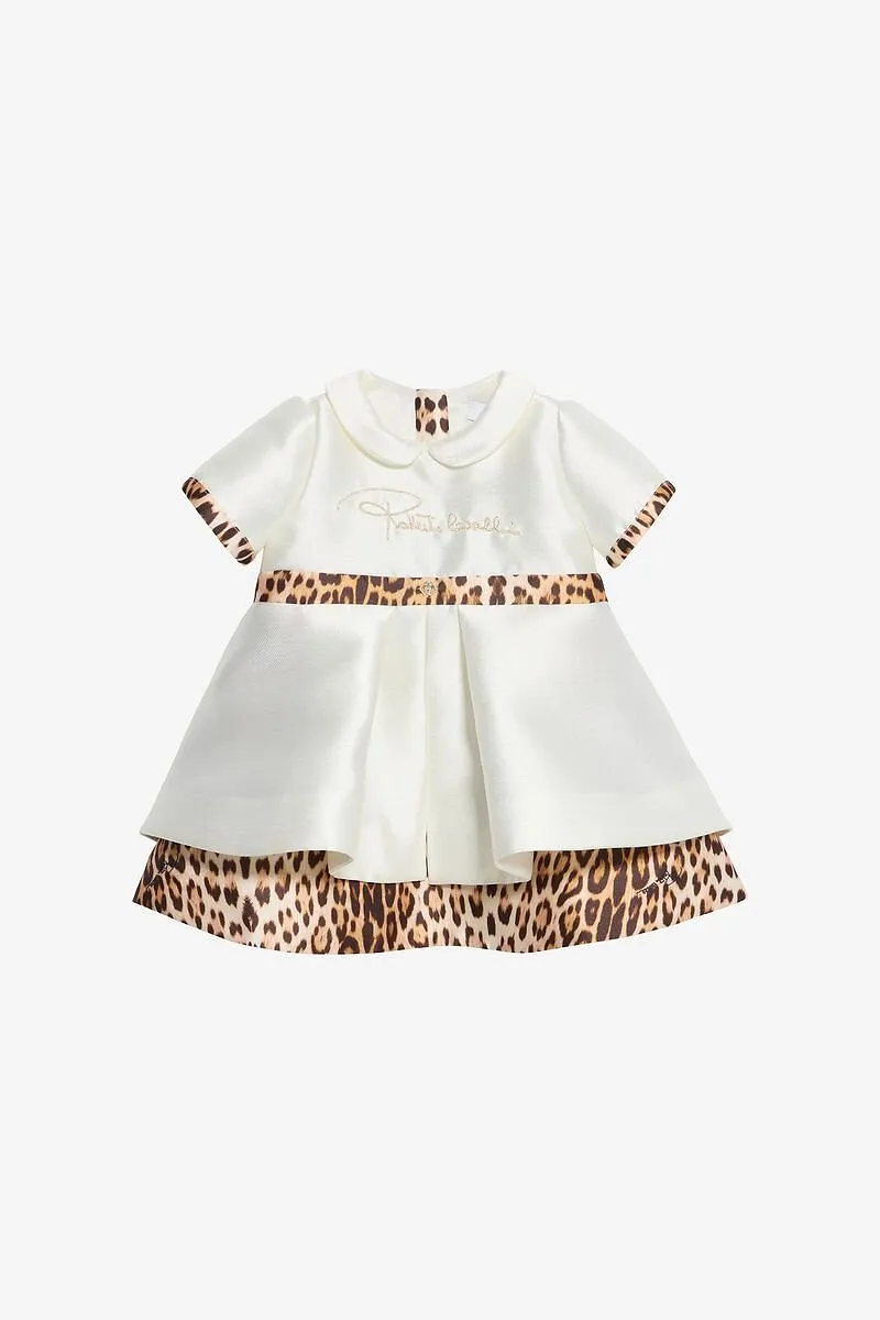 Roberto Cavalli Kids Printed Trim Dress