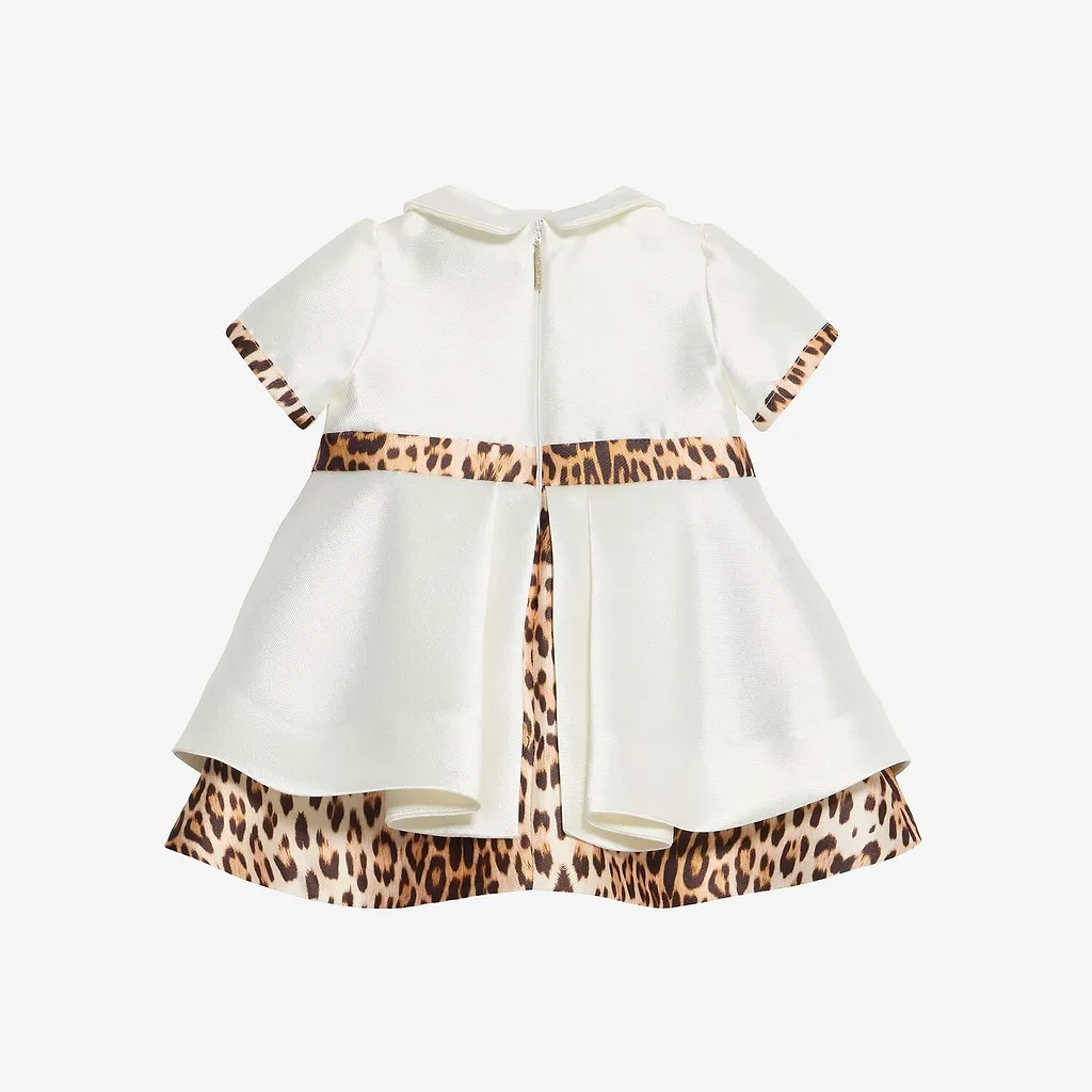 Roberto Cavalli Kids Printed Trim Dress