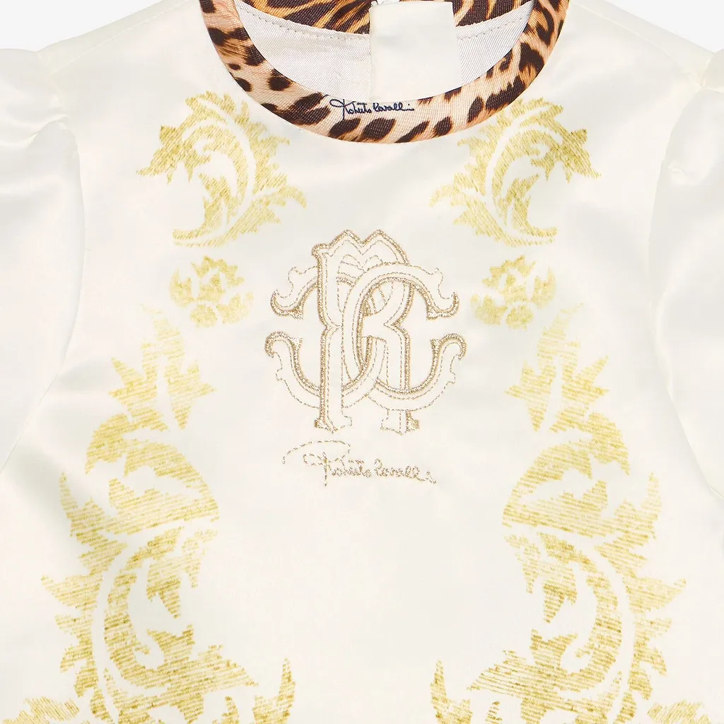 Roberto Cavalli Kids Baroque Print Dress