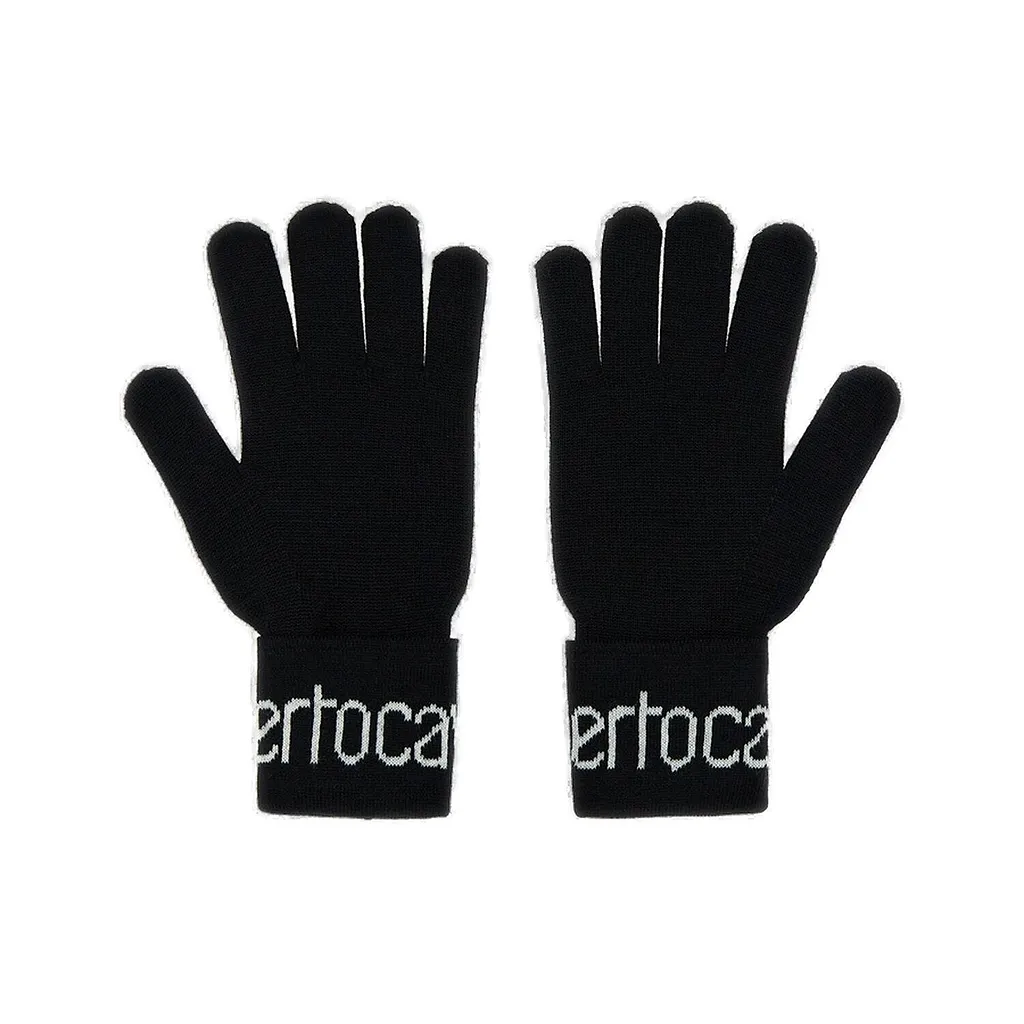 Roberto Cavalli Logo Gloves