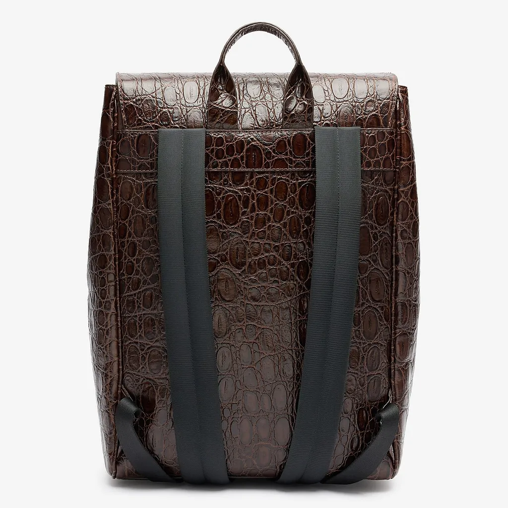 Roberto Cavalli Logo Stamp Embossed Backpack